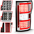 2020 Ford F-150 - Driver and Passenger Side LED Tail Light, With bulb(s), Led; With Sequential, Clear Lens, Chrome Interior, LED Series