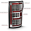 2020 Ford F-150 - Driver and Passenger Side LED Tail Light, With bulb(s), Led; With Sequential, Clear Lens, Chrome Interior, LED Series
