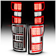 2020 Ford F-150 - Driver and Passenger Side LED Tail Light, With bulb(s), Led; With Sequential, Clear Lens, Chrome Interior, LED Series