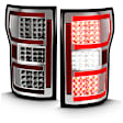 2020 Ford F-150 - Driver and Passenger Side LED Tail Light, With bulb(s), Led; With Sequential, Clear Lens, Chrome Interior, LED Series