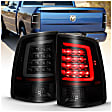 311319 Driver and Passenger Side LED Tail Light, With bulb(s), Smoked Lens, Black Interior, LED Series