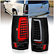 311321 Driver and Passenger Side LED Tail Light, With bulb(s), Clear Lens, Black Interior, LED Series