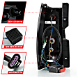 311321 Driver and Passenger Side LED Tail Light, With bulb(s), Clear Lens, Black Interior, LED Series