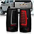 311322 Driver and Passenger Side LED Tail Light, With bulb(s), Smoked Lens, Black Interior, LED Series