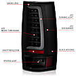311322 Driver and Passenger Side LED Tail Light, With bulb(s), Smoked Lens, Black Interior, LED Series