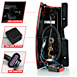 2008 Chevrolet Tahoe - Driver and Passenger Side LED Tail Light, With bulb(s), Led; With Plank Style Design, Clear & Red Lens, Chrome Interior, LED Series