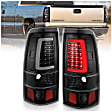 311333 Driver and Passenger Side LED Tail Light, With bulb(s), Clear Lens, Black Interior, LED Series