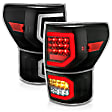 311336 Driver and Passenger Side LED Tail Light, With bulb(s), Clear Lens, Black Interior, LED Series