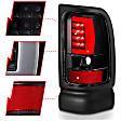 311339 Driver and Passenger Side LED Tail Light, With bulb(s), Clear Lens, Black Interior, LED Series