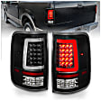 311342 Driver and Passenger Side LED Tail Light, With bulb(s), Clear Lens, Black Interior, LED Series