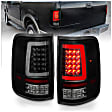 311343 Driver and Passenger Side LED Tail Light, With bulb(s), Smoked Lens, Black Interior, LED Series