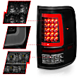 311343 Driver and Passenger Side LED Tail Light, With bulb(s), Smoked Lens, Black Interior, LED Series