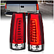 311346 Driver and Passenger Side LED Tail Light, With bulb(s), Clear & Red Lens, LED Series