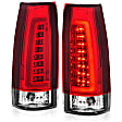 311346 Driver and Passenger Side LED Tail Light, With bulb(s), Clear & Red Lens, LED Series