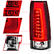311346 Driver and Passenger Side LED Tail Light, With bulb(s), Clear & Red Lens, LED Series