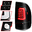 311348 Driver and Passenger Side LED Tail Light, With bulb(s), Smoked Lens, LED Series