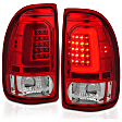 311349 Driver and Passenger Side LED Tail Light, With bulb(s), Clear & Red Lens, LED Series