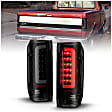 311351 Driver and Passenger Side LED Tail Light, With bulb(s), Smoked Lens, Black Interior, LED Series