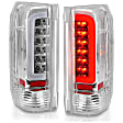311352 Driver and Passenger Side LED Tail Light, With bulb(s), Clear Lens, Black Interior, LED Series
