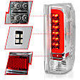 311352 Driver and Passenger Side LED Tail Light, With bulb(s), Clear Lens, Black Interior, LED Series