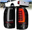 311354 Driver and Passenger Side LED Tail Light, With bulb(s), Smoked Lens, Black Interior, LED Series