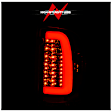 Driver and Passenger Side LED Tail Light, With bulb(s), Clear Lens, Chrome Interior, LED Series