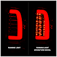 Driver and Passenger Side LED Tail Light, With bulb(s), Clear Lens, Chrome Interior, LED Series