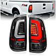 311356 Driver and Passenger Side LED Tail Light, With bulb(s), Clear Lens, Black Interior, LED Series