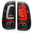 311356 Driver and Passenger Side LED Tail Light, With bulb(s), Clear Lens, Black Interior, LED Series