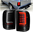 311360 Driver and Passenger Side LED Tail Light, With bulb(s), Clear Lens, Black Interior, LED Series