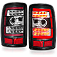 311362 Driver and Passenger Side LED Tail Light, With bulb(s), Clear Lens, Black Interior, LED Series
