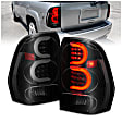 311372 Driver and Passenger Side LED Tail Light, With bulb(s), Smoked Lens, Black Interior, LED Series