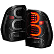 311372 Driver and Passenger Side LED Tail Light, With bulb(s), Smoked Lens, Black Interior, LED Series