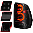 311372 Driver and Passenger Side LED Tail Light, With bulb(s), Smoked Lens, Black Interior, LED Series