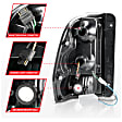 311372 Driver and Passenger Side LED Tail Light, With bulb(s), Smoked Lens, Black Interior, LED Series