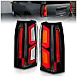 311374 Driver and Passenger Side LED Tail Light, With bulb(s), Clear Lens, Black Interior, LED Series