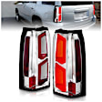 311376 Driver and Passenger Side LED Tail Light, With bulb(s), Clear Lens, Chrome Interior, LED Series