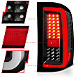 311380 Driver and Passenger Side LED Tail Light, With bulb(s), Clear Lens, Black Interior, LED Series