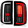 311380 Driver and Passenger Side LED Tail Light, With bulb(s), Clear Lens, Black Interior, LED Series