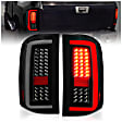 311381 Driver and Passenger Side LED Tail Light, With bulb(s), Smoked Lens, Black Interior, LED Series