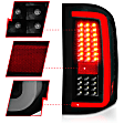 311381 Driver and Passenger Side LED Tail Light, With bulb(s), Smoked Lens, Black Interior, LED Series