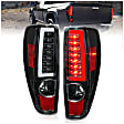 311382 Driver and Passenger Side LED Tail Light, With bulb(s), Clear Lens, Black Interior, LED Series
