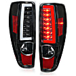 311382 Driver and Passenger Side LED Tail Light, With bulb(s), Clear Lens, Black Interior, LED Series