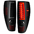 311383 Driver and Passenger Side LED Tail Light, With bulb(s), Smoked Lens, Black Interior, LED Series