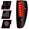 311383 Driver and Passenger Side LED Tail Light, With bulb(s), Smoked Lens, Black Interior, LED Series