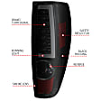 311383 Driver and Passenger Side LED Tail Light, With bulb(s), Smoked Lens, Black Interior, LED Series
