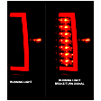 311383 Driver and Passenger Side LED Tail Light, With bulb(s), Smoked Lens, Black Interior, LED Series