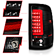 311388 Driver and Passenger Side LED Tail Light, With bulb(s), Clear Lens, Black Interior, LED Series