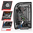2001 Ford Ranger - Driver and Passenger Side LED Tail Light, With bulb(s), Led, Smoked Lens, Black Interior, LED Series