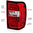 2010 Ford Ranger - Driver and Passenger Side LED Tail Light, With bulb(s), Led; With Light Bar, Clear & Red Lens, Chrome Interior, LED Series